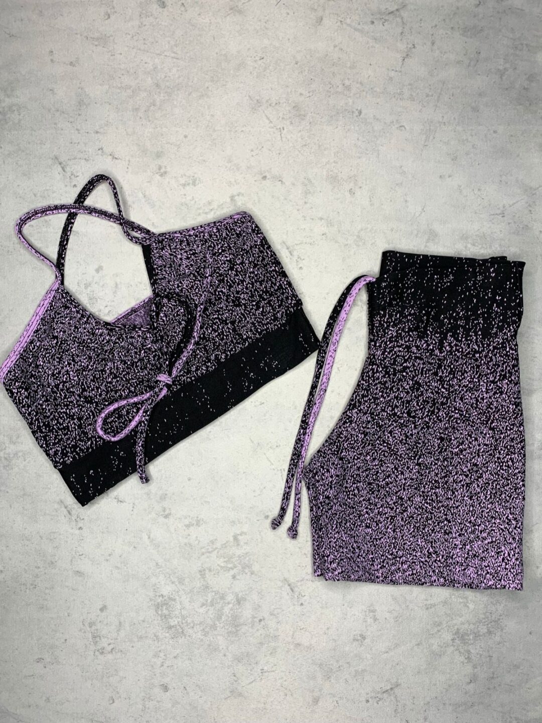 Short Básico + Top Alicia - Degradê Lavanda