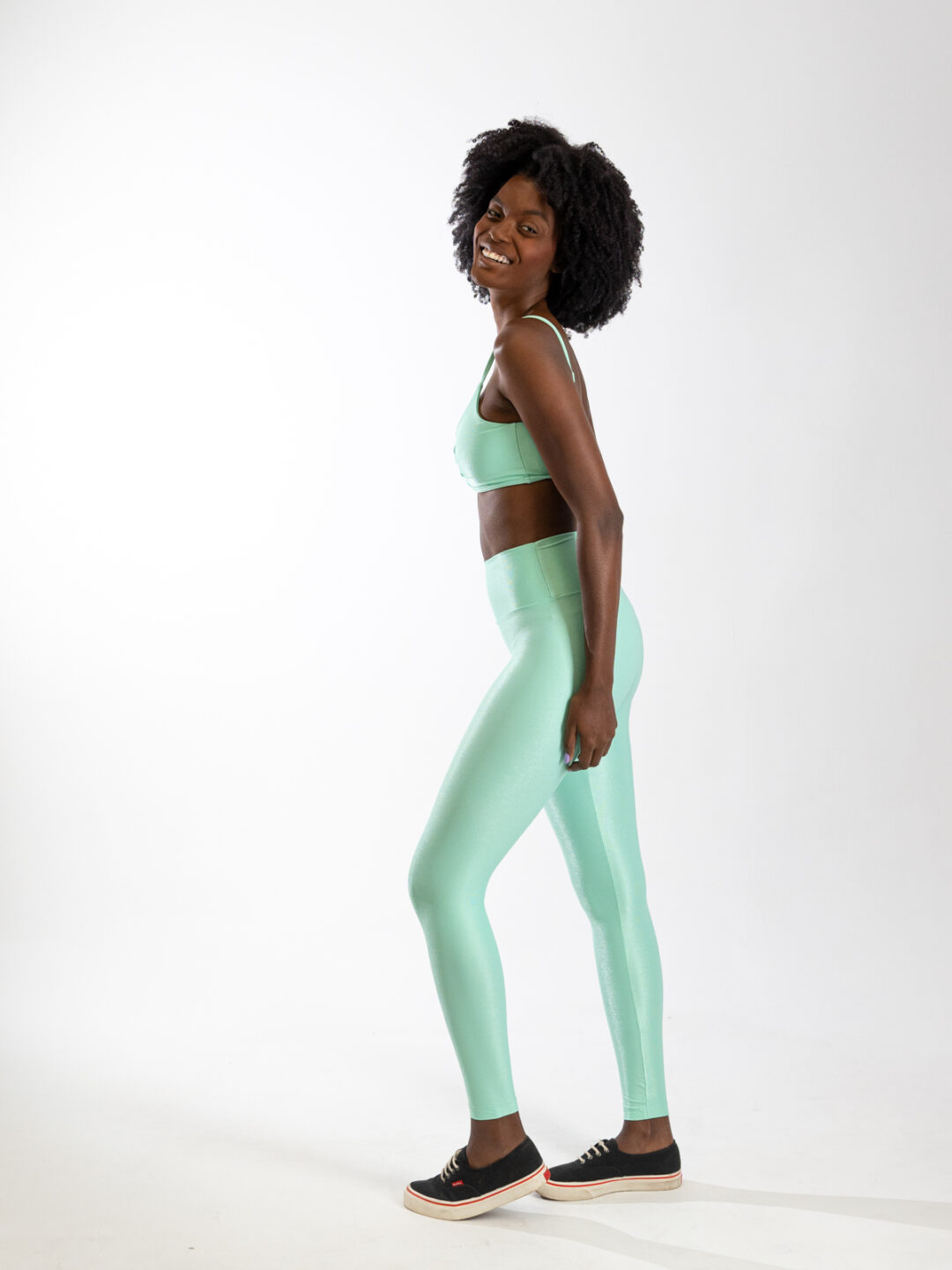 Legging Básica Compressão + Top Lívia - Verde Água - Image 3