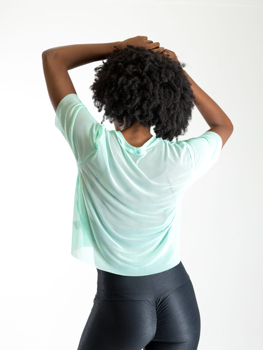 Cropped de Tule - Verde Água - Image 2