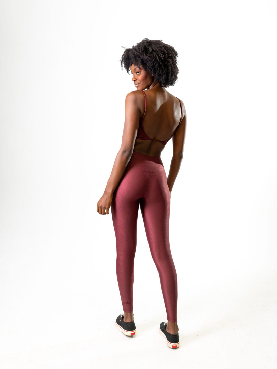 Legging Básica + Top Lívia - Compressão Carmim - Image 2