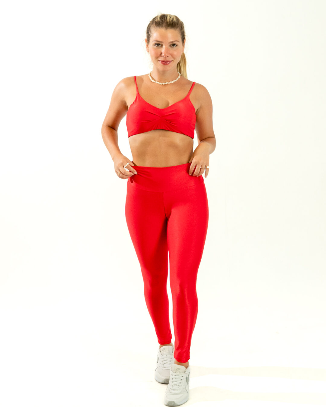 Legging Básica + Top Lívia - Compressão Amaranto