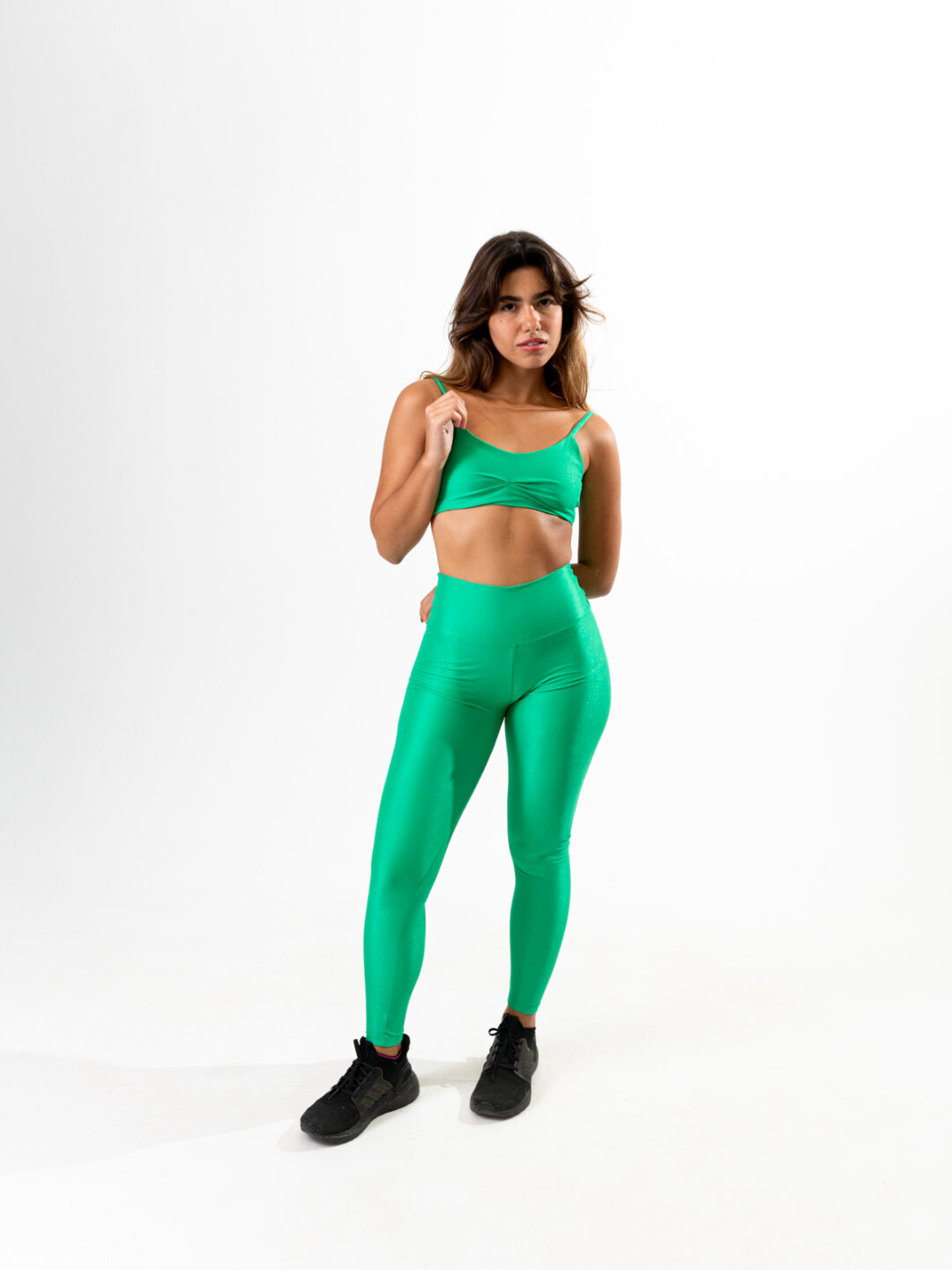 Legging Básica + Top Lívia - Compressão Verde Primavera
