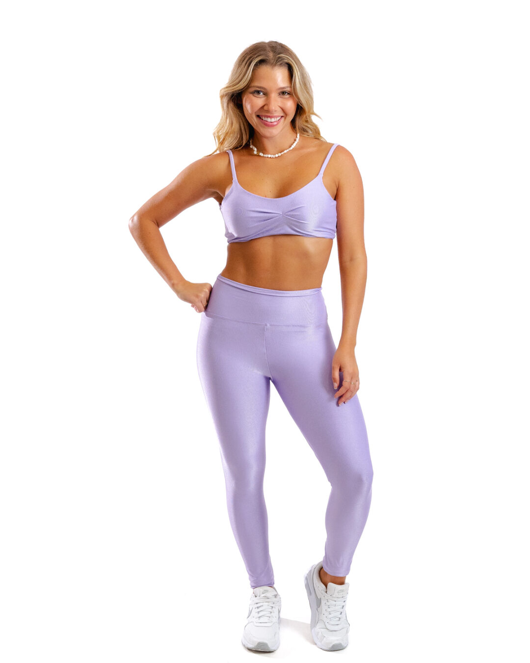 Legging Básica + Top Lívia - Compressão Lavanda