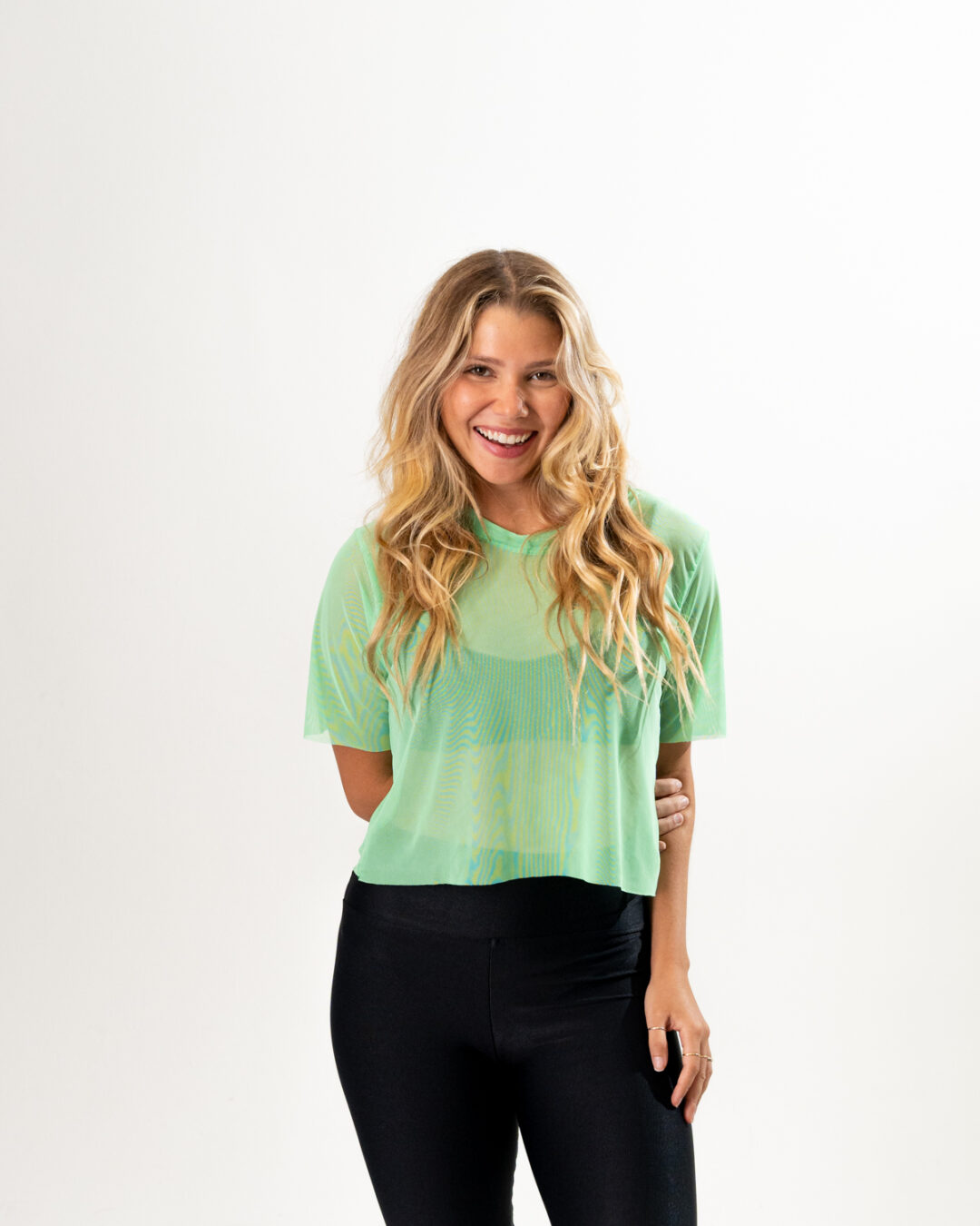 Cropped de Tule - Verde Flúor