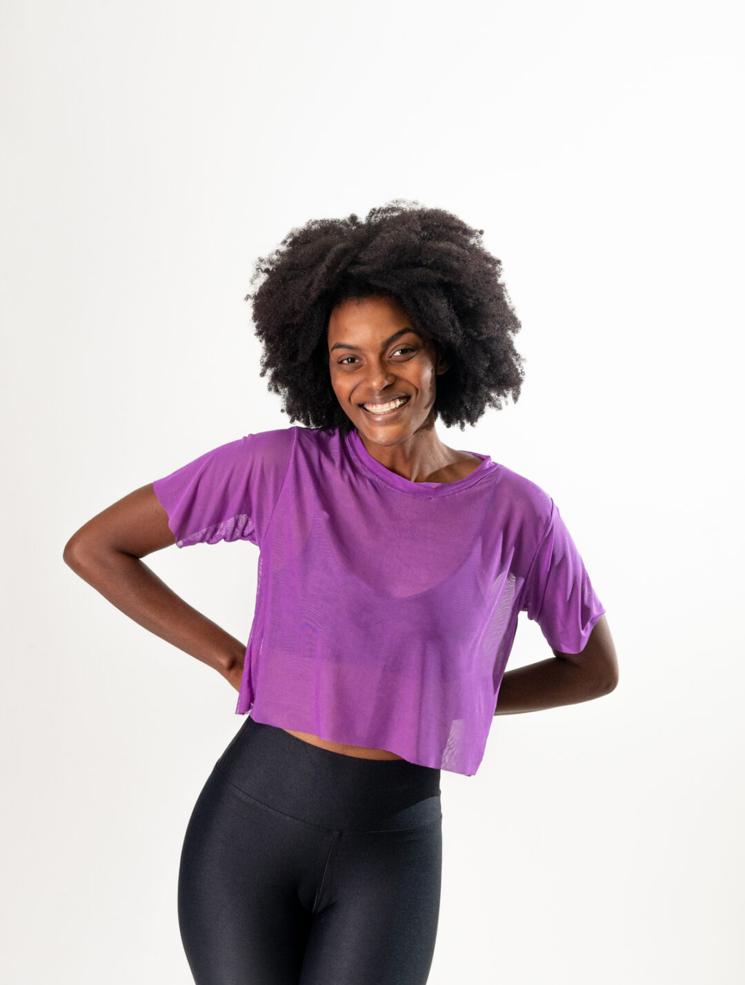 Cropped de Tule - Astral