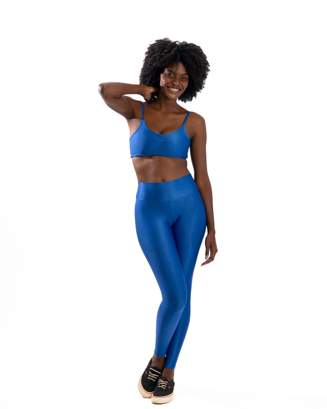 Legging Básica + Top Lívia - Compressão Azul Royal