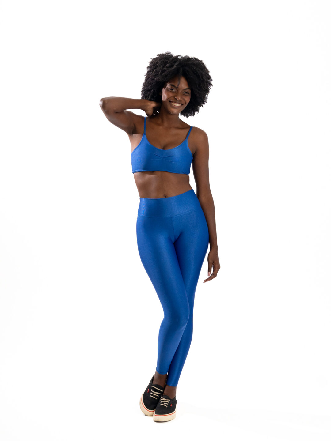 Legging Básica + Top Lívia - Compressão Azul Royal