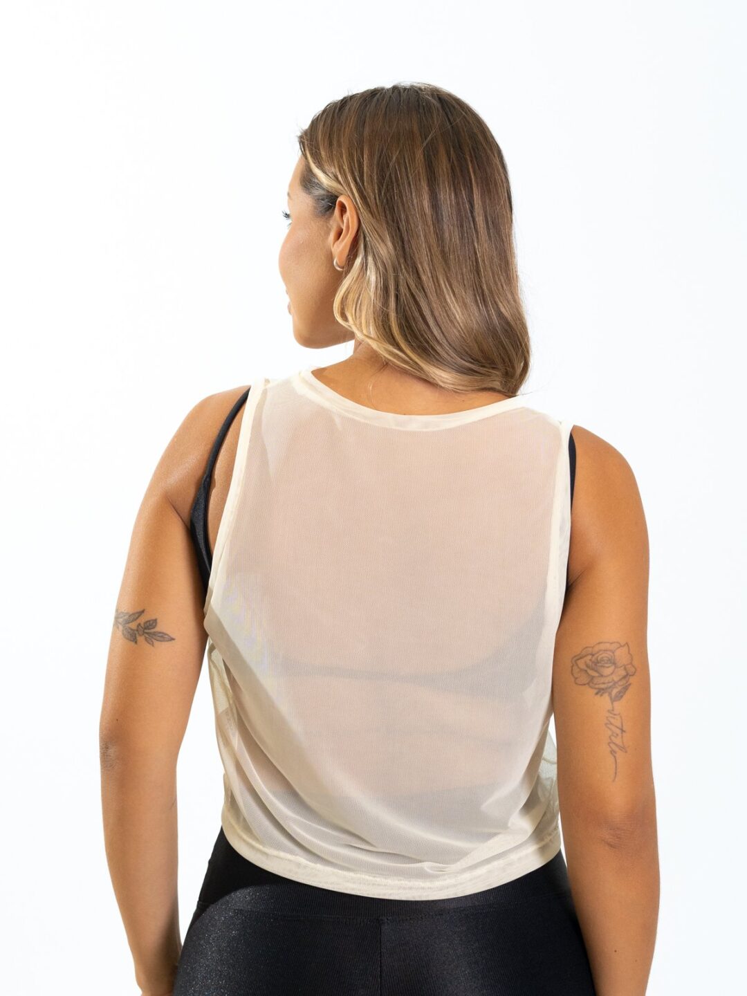 Cropped Regata de Tule - Creme - Image 3