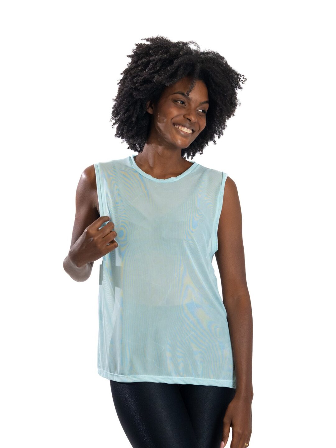 Regata Basic de Tule - Azul Cinderela