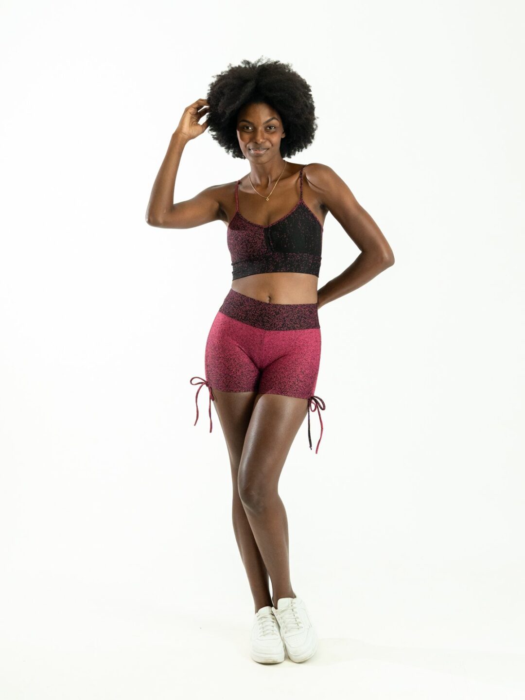 Short Cross + Top Bia - Degradê Vinho - Image 2