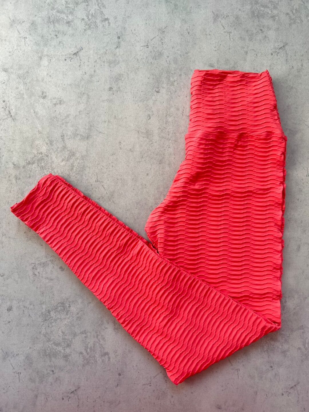 Legging Básica Avulsa - Textura Ondas Salmão