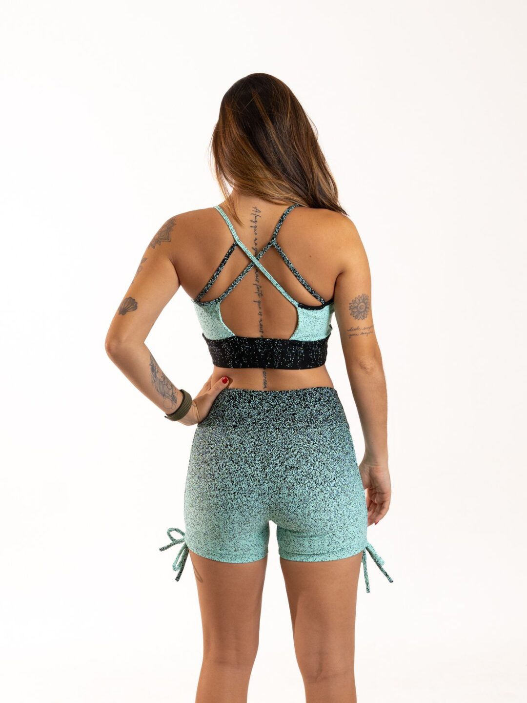 Short Cross + Top Bia - Degradê Verde Água - Image 3