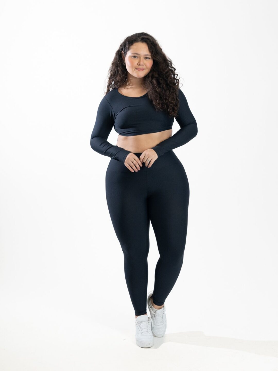 Legging Básica + Top Alice Manga Longa - Light Preto - Image 4