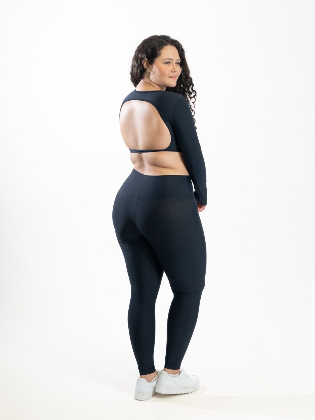 Legging Básica + Top Alice Manga Longa - Light Preto - Image 6