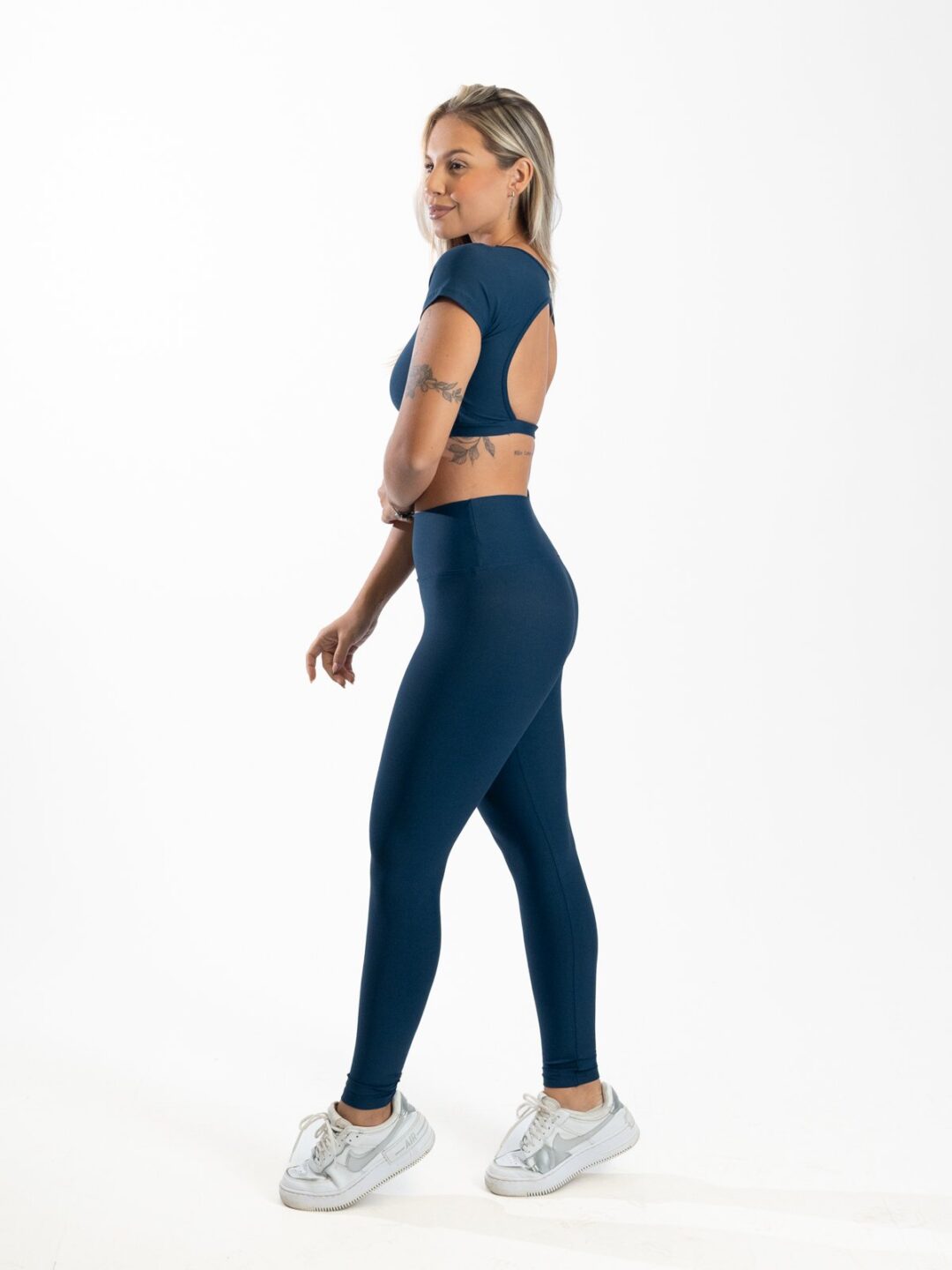 Legging Básica + Top Alice - Light Azul Marinho - Image 2