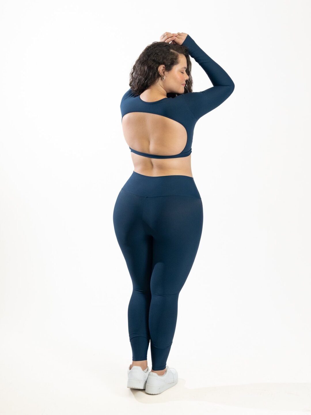 Legging Básica + Top Alice Manga Longa - Light Azul Marinho - Image 6