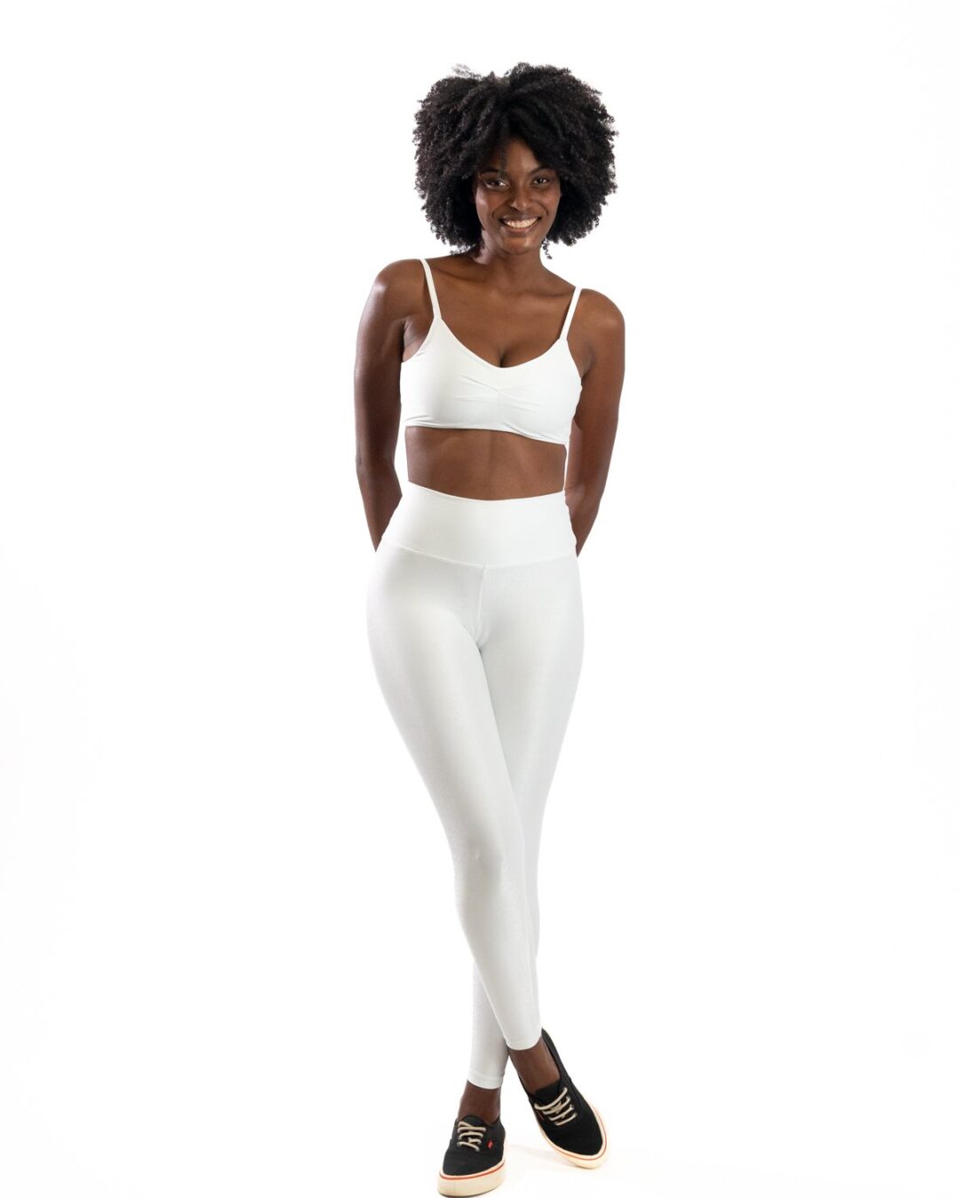 Legging Básica + Top Lívia - Compressão Branco