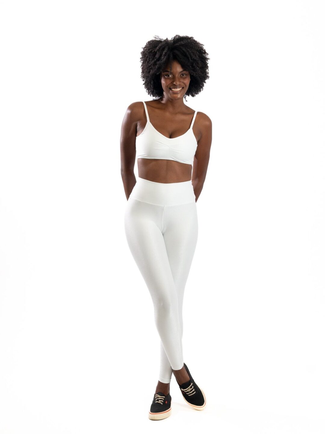 Legging Básica + Top Lívia - Compressão Branco