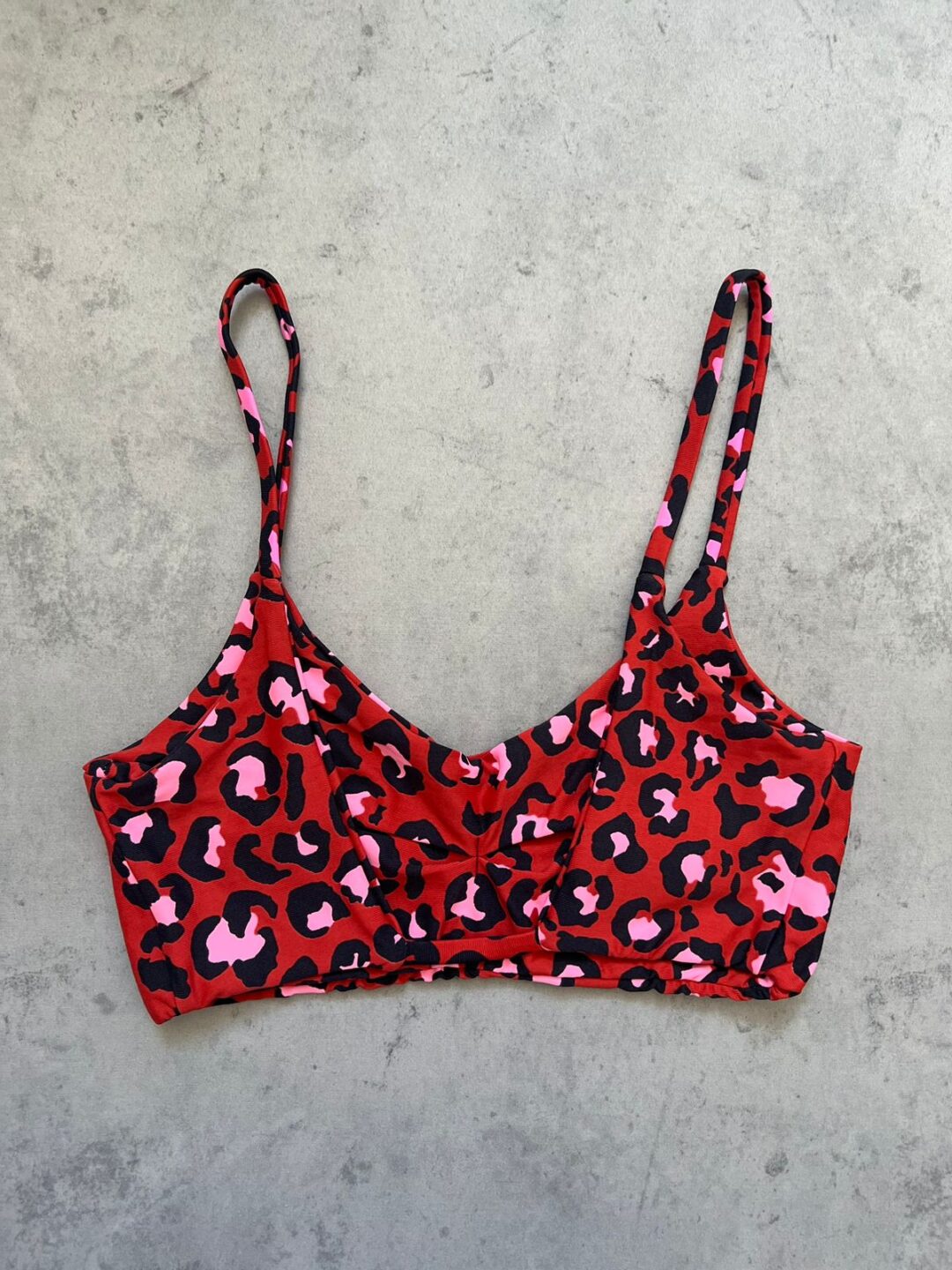 Top Lívia Avulso - Suplex Onça Bordô/ Rosa - Image 2