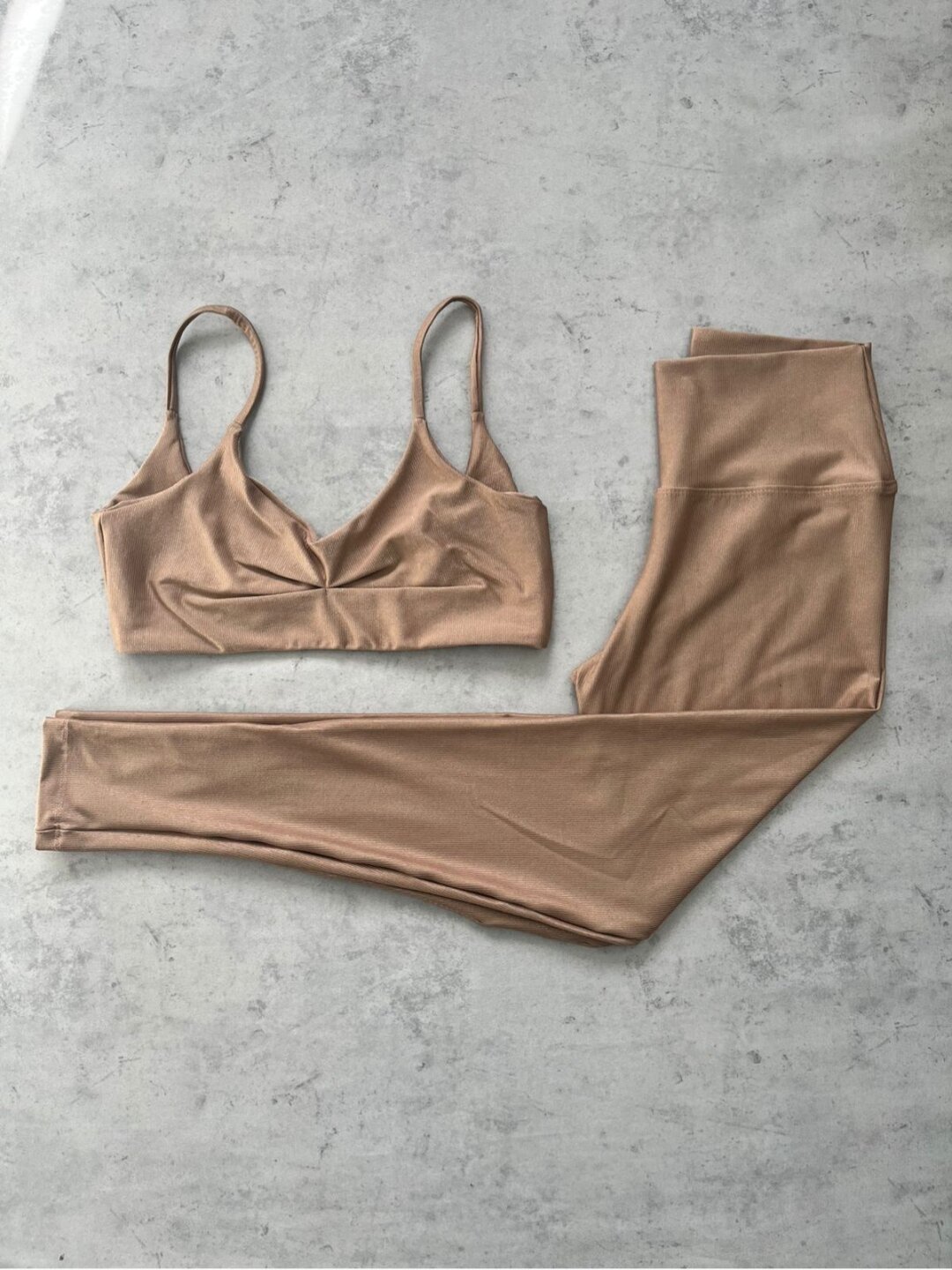 Legging Básica + Top Lívia - Compressão Cappuccino