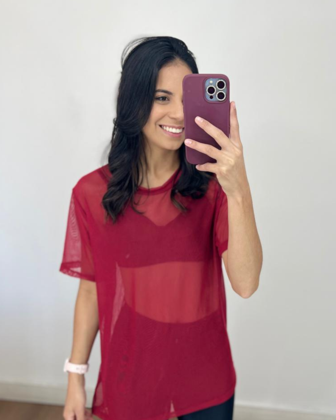 Blusão de Tule - Vermelho