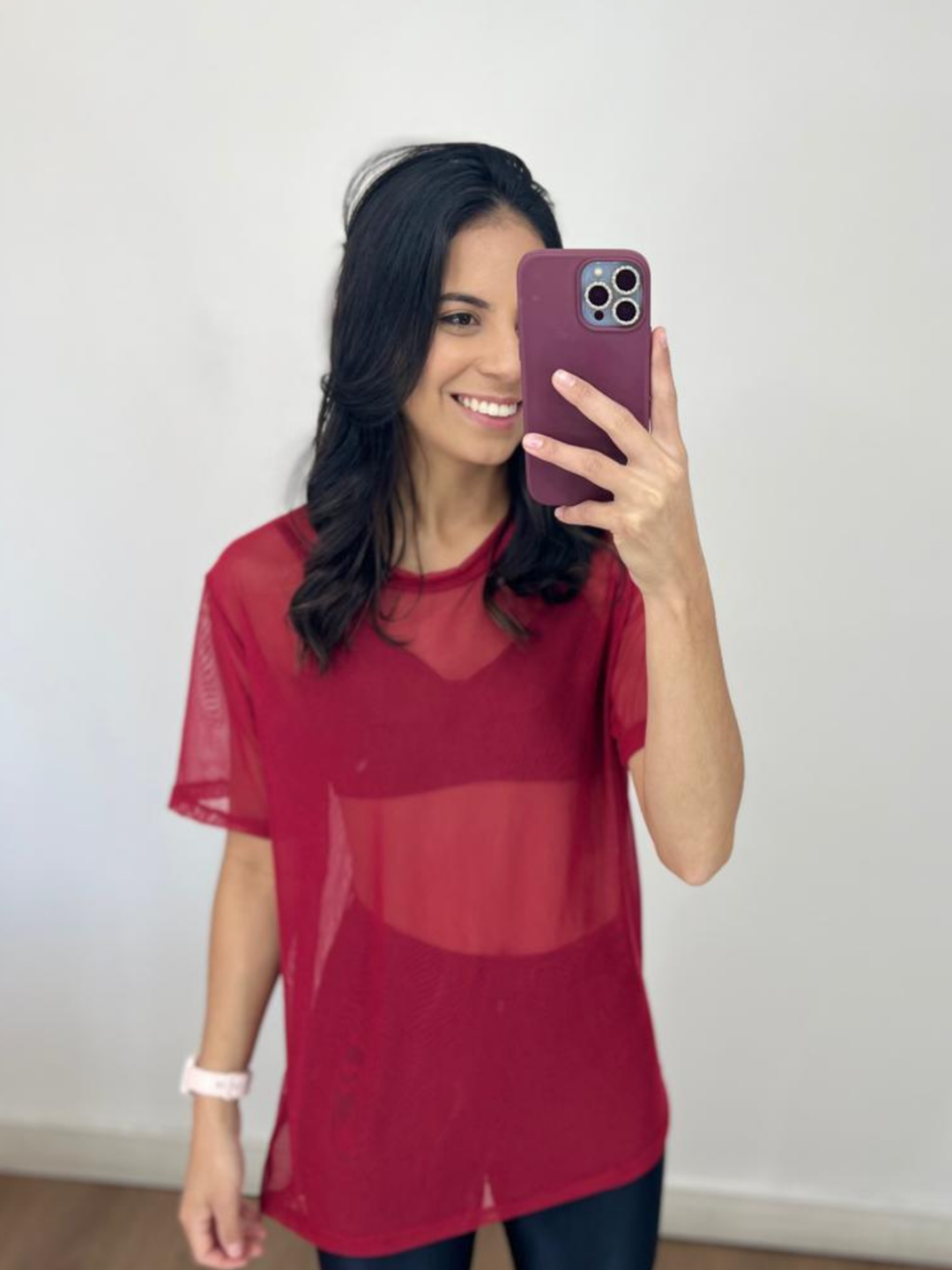 Blusão de Tule - Vermelho