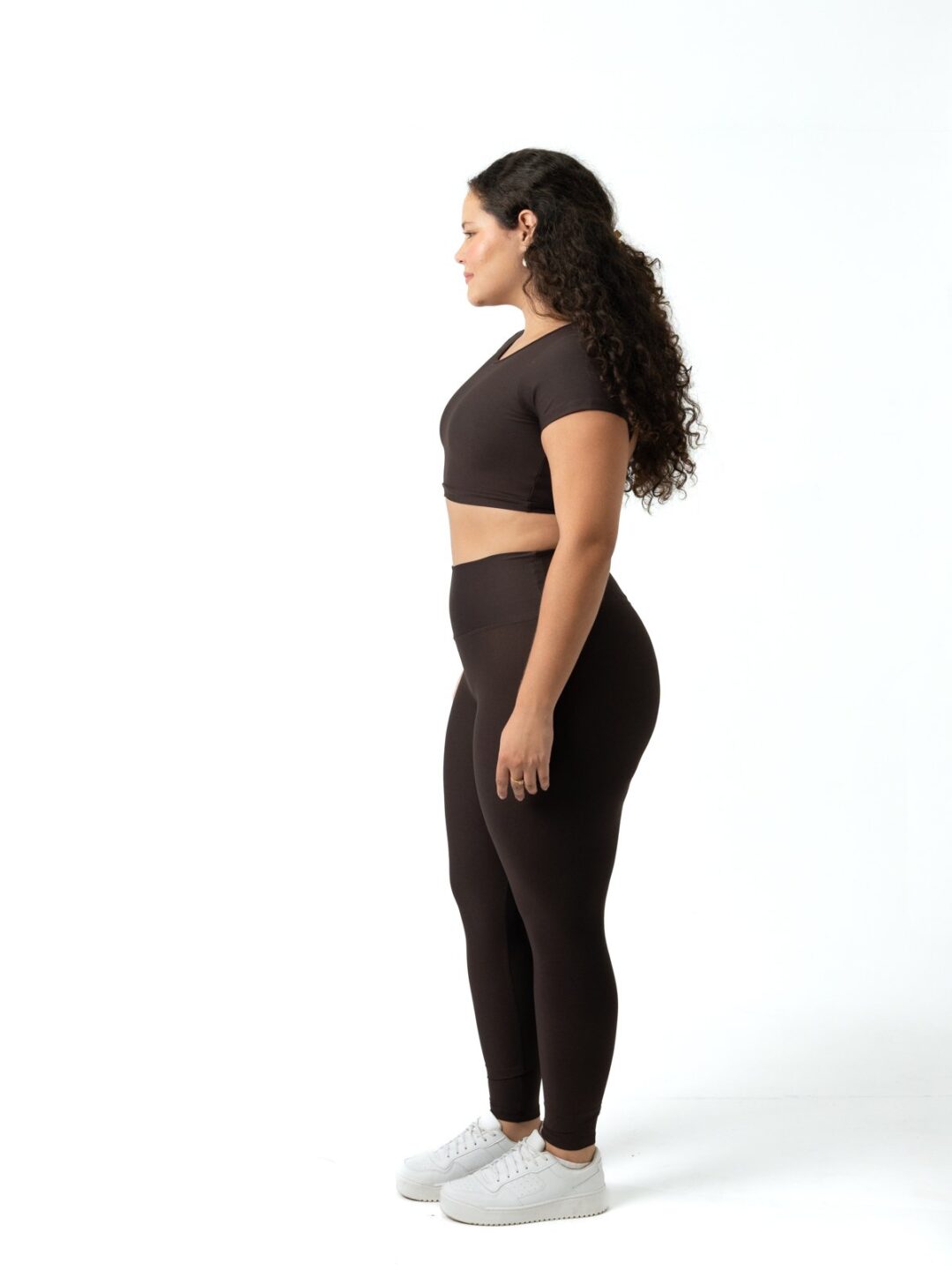 Legging Básica + Top Alice - Light Dark Coffee - Image 2
