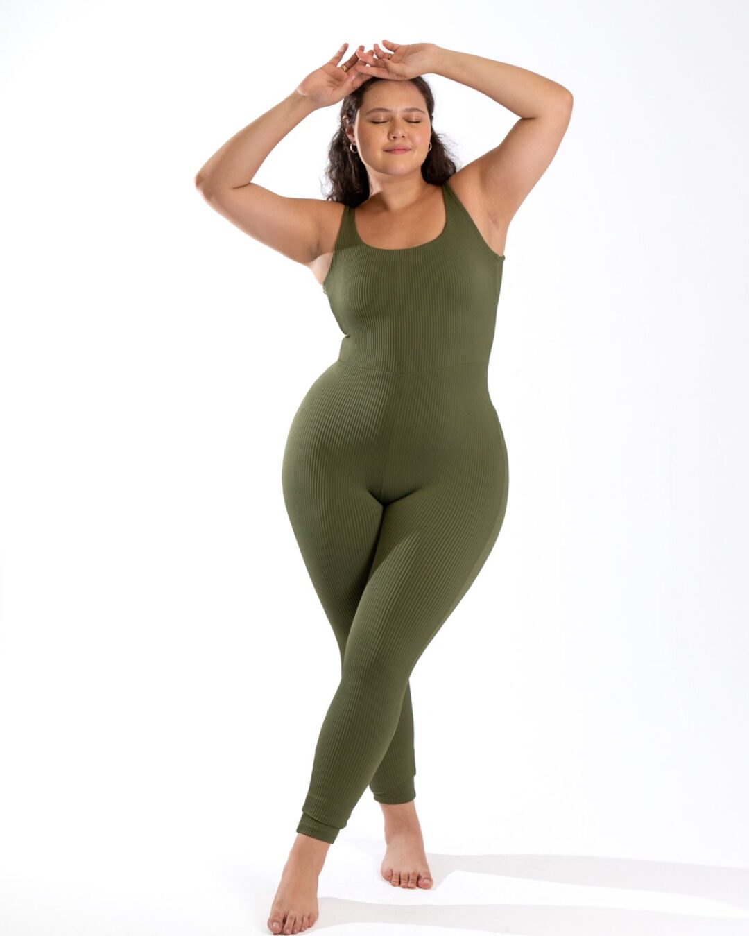 Macacão Balance - Canelado Verde Musgo