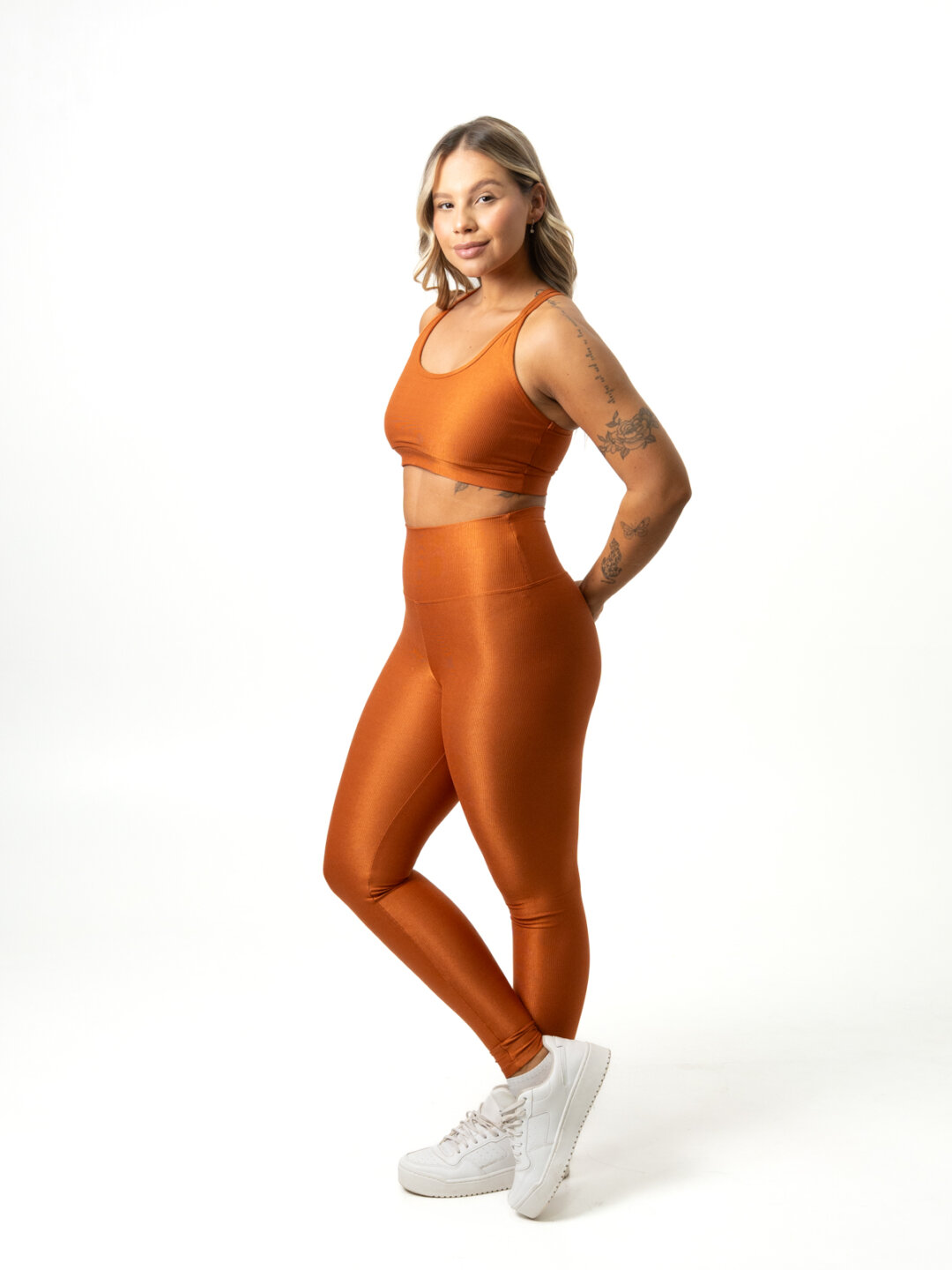Legging Básica + Top Luna – Compressão Terra - Image 3