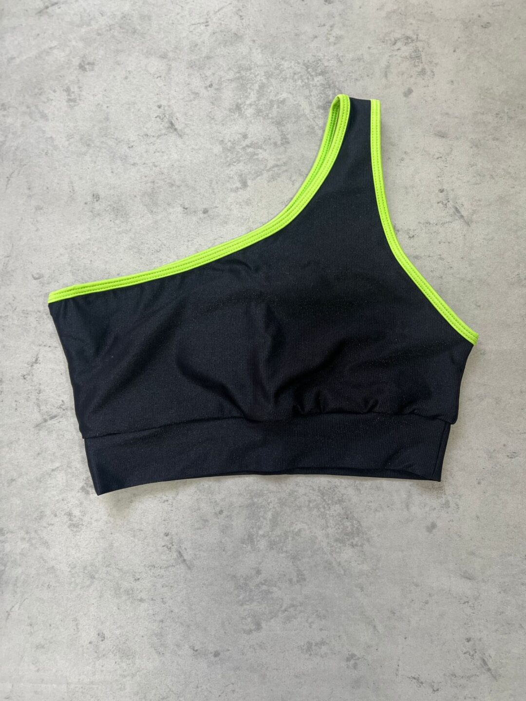 Top Sophia Avulso - Compressão Preto/Verde Lima