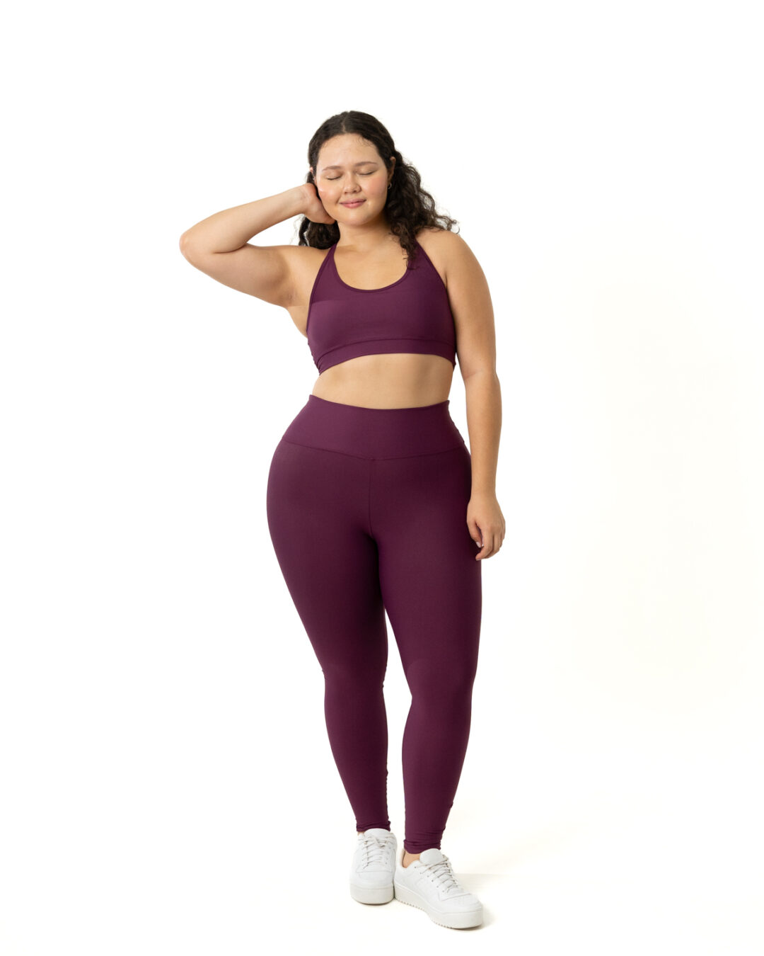 Legging Básica + Top Luna - Light Malbec