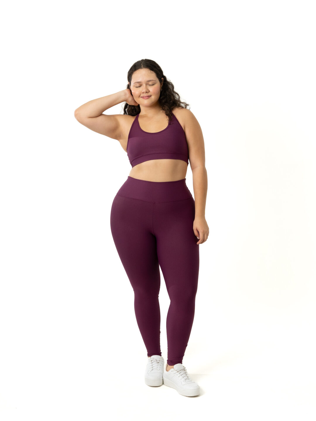 Legging Básica + Top Luna - Light Malbec