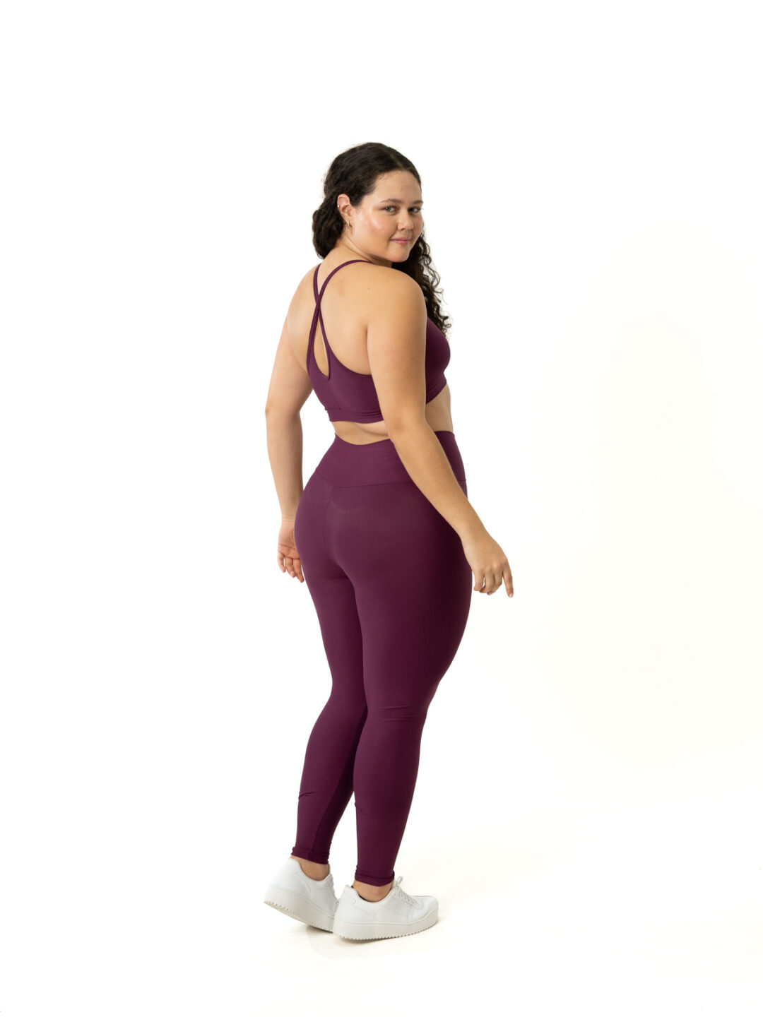 Legging Básica + Top Luna - Light Malbec - Image 3