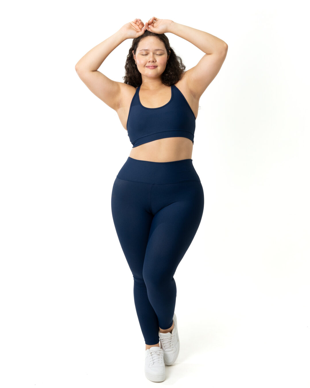 Legging Básica + Top Luna - Light Azul Marinho