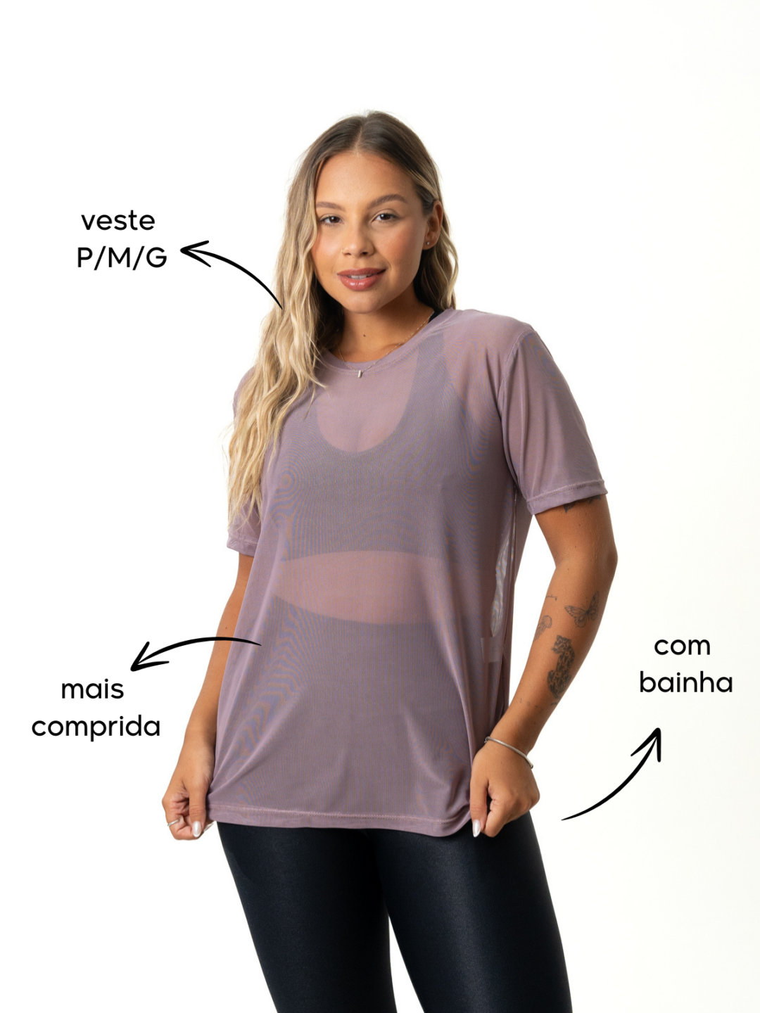 Blusão de Tule - Malva - Image 2