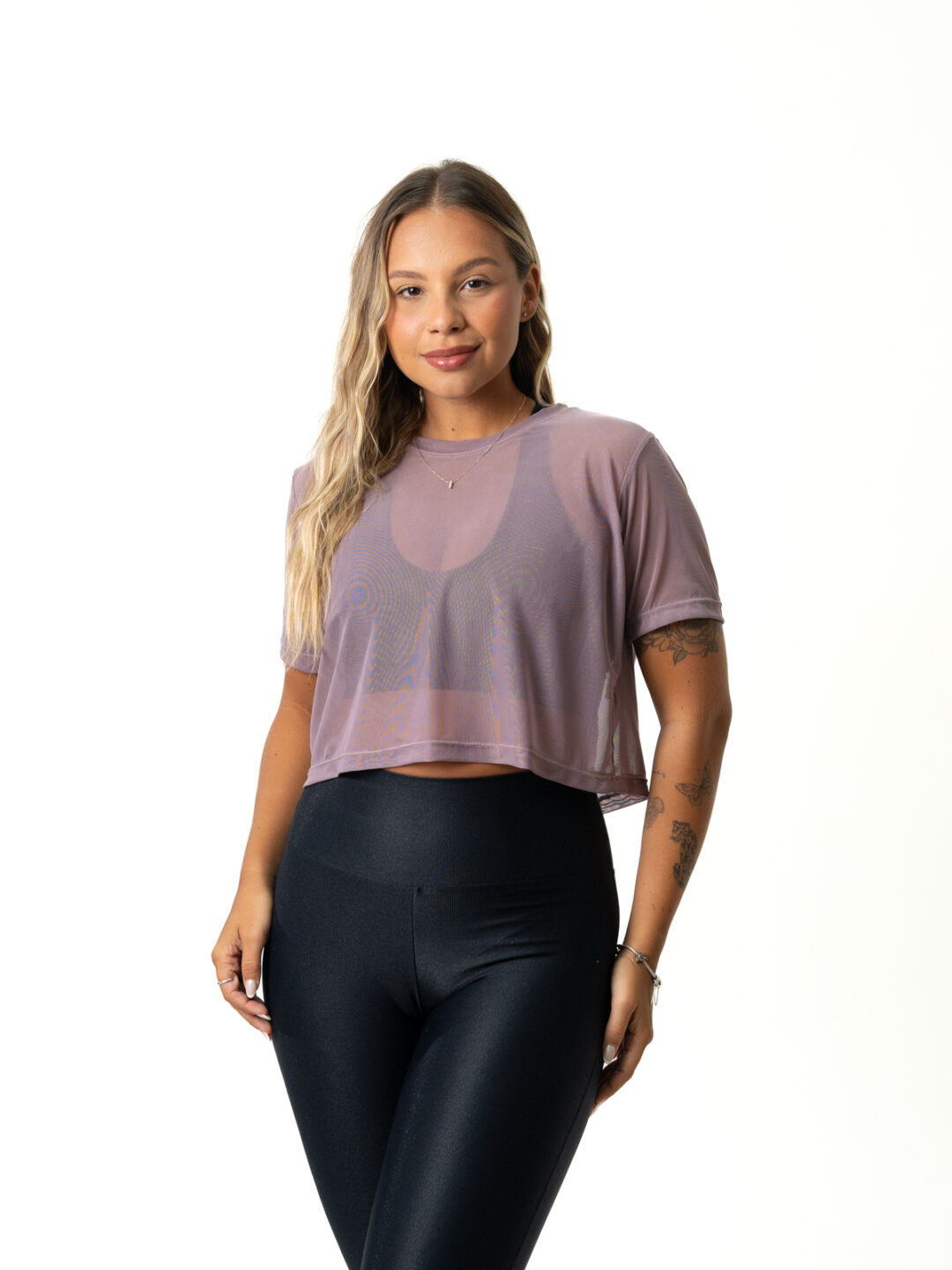 Cropped de Tule - Malva