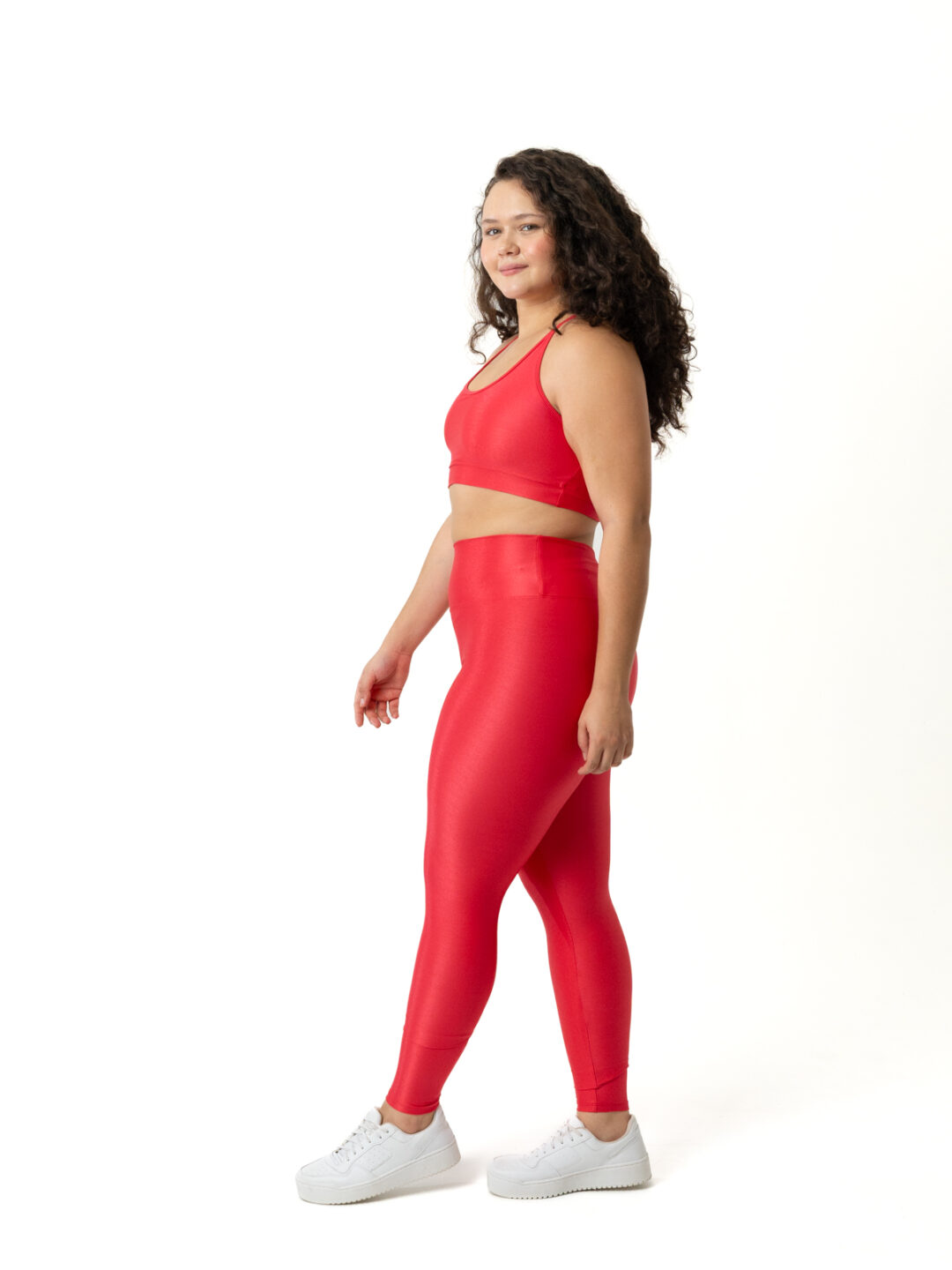 Legging Básica + Top Luna – Compressão Amaranto - Image 2