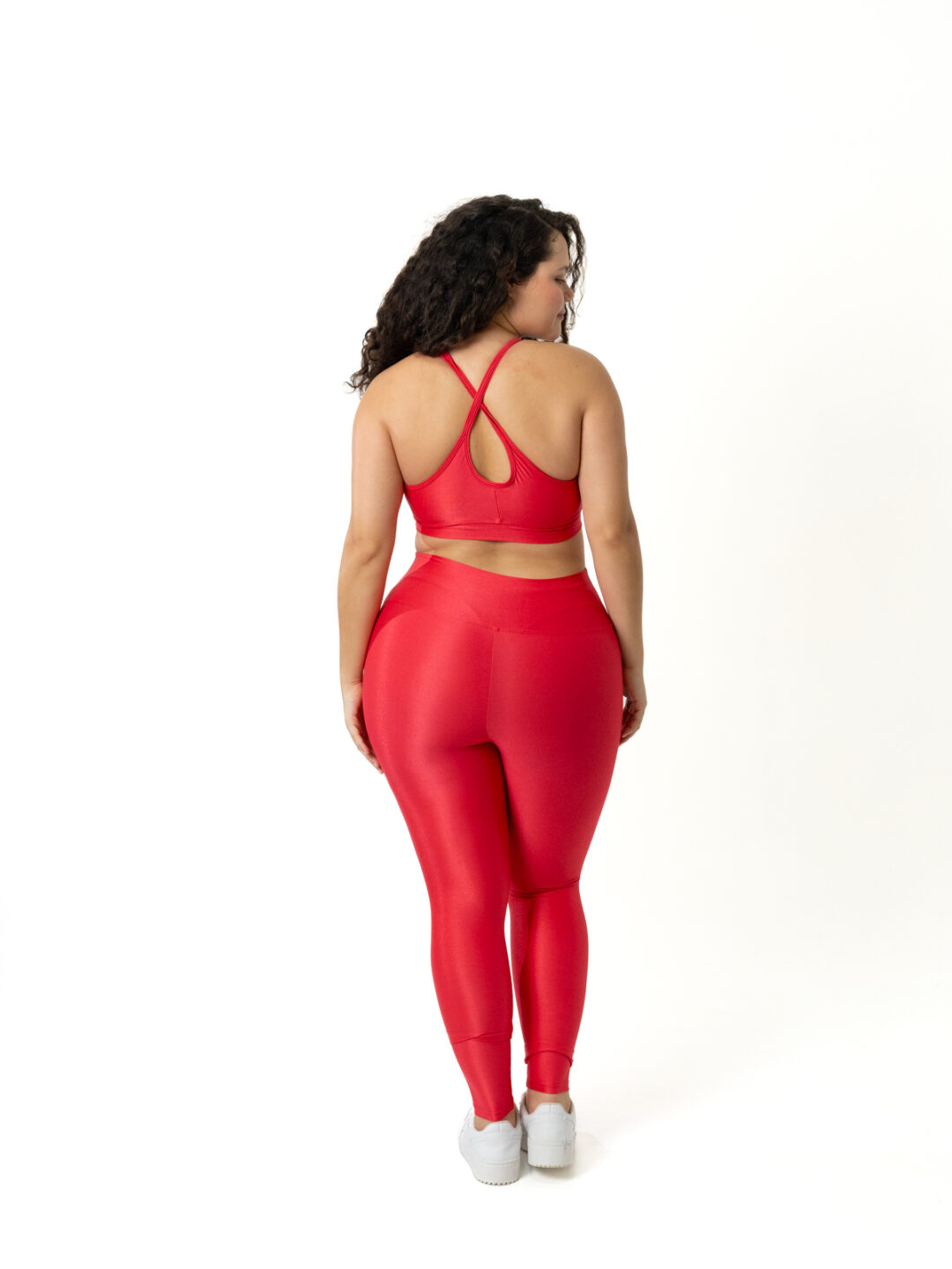 Legging Básica + Top Luna – Compressão Amaranto - Image 3