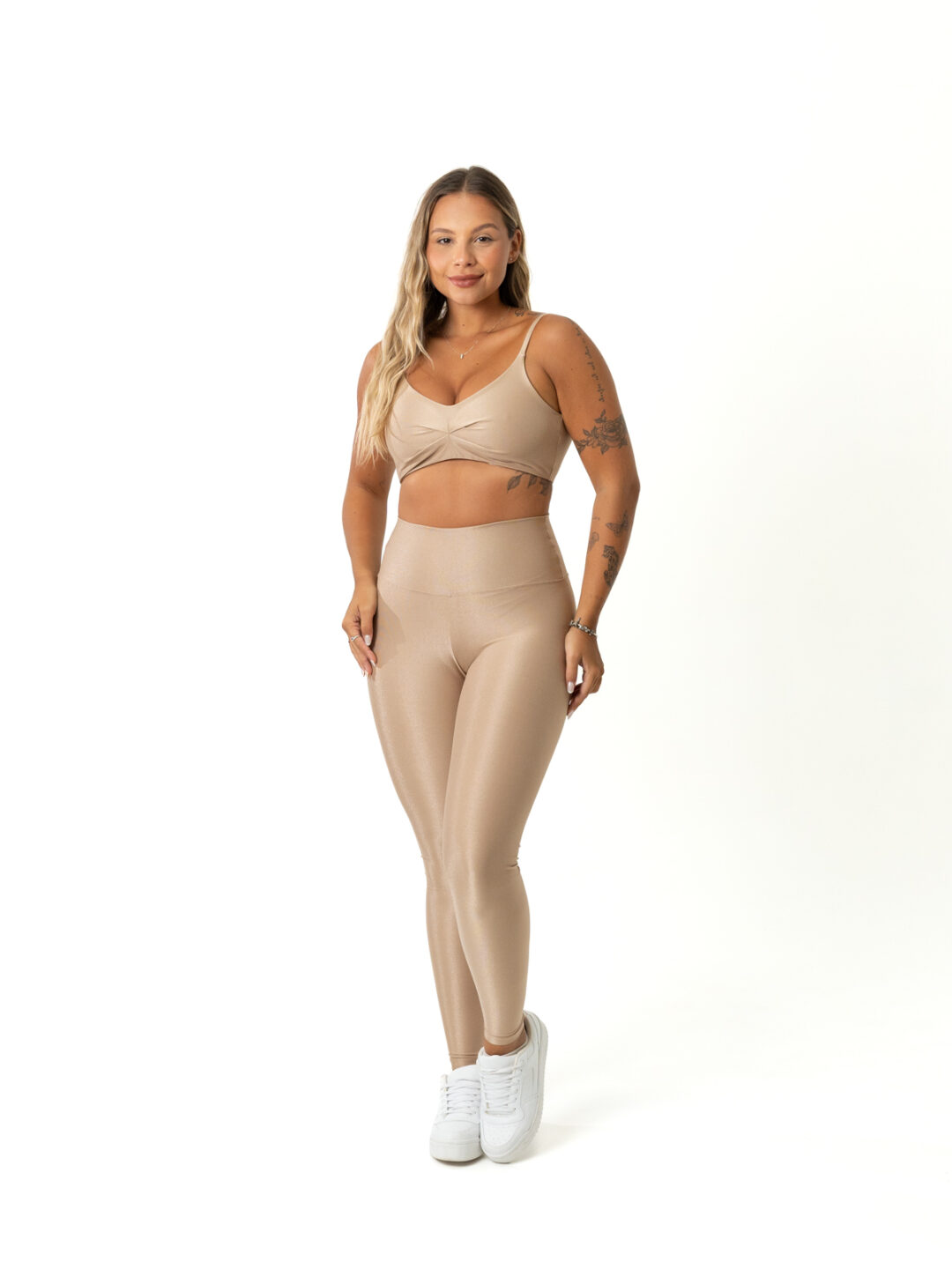 Legging Básica + Top Lívia - Compressão Nude