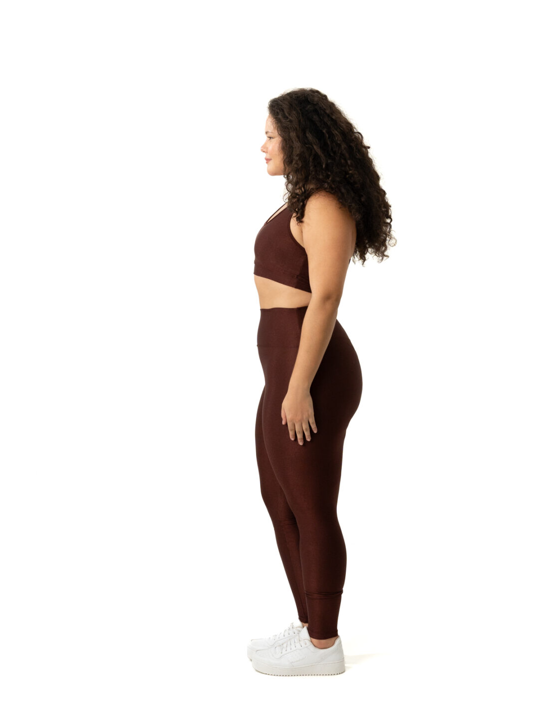Legging Básica + Top Luna – Compressão Cacau - Image 2
