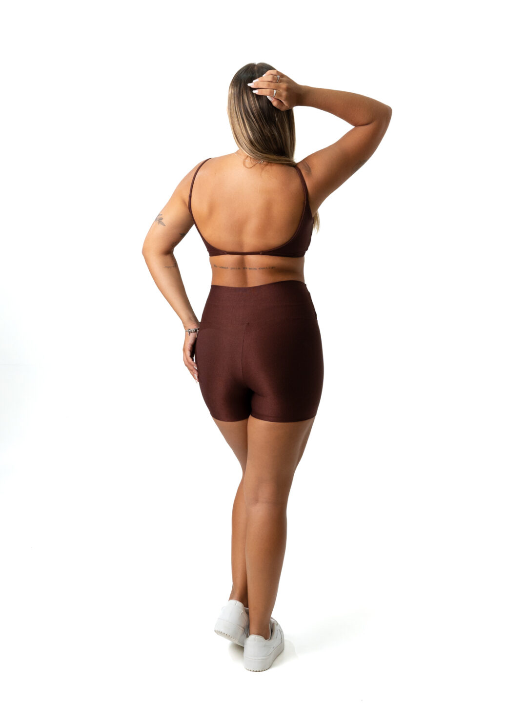Short Básico + Top Lívia - Compressão Cacau - Image 3