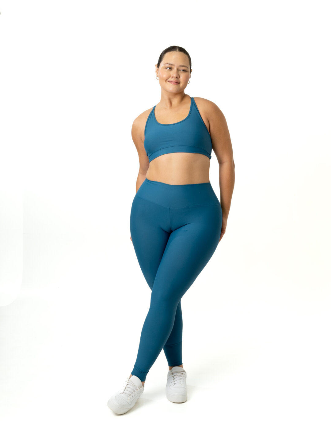 Legging Básica + Top Luna - Light Azul Petróleo