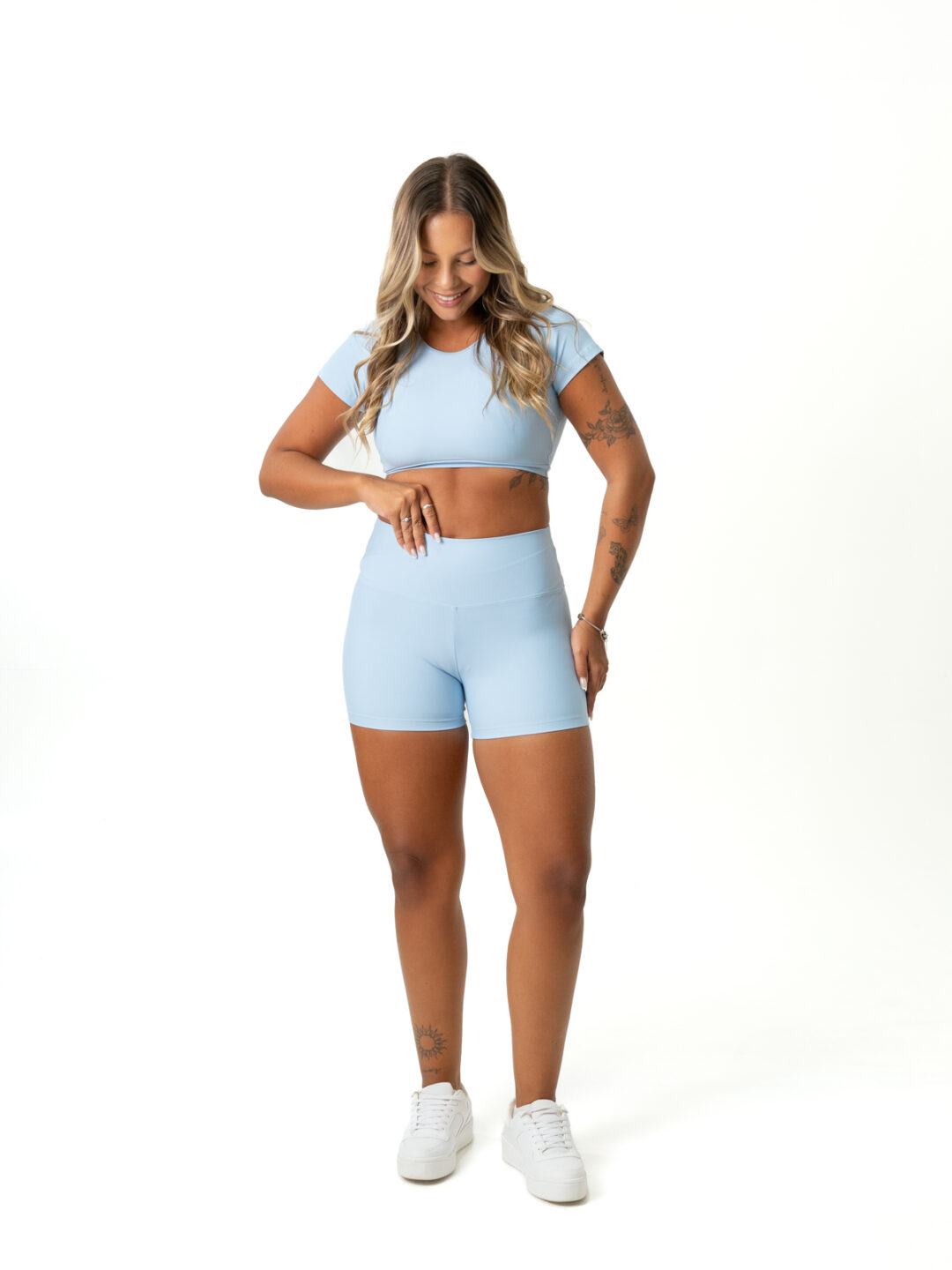 Short Básico + Top Alice - Light Blue Ice