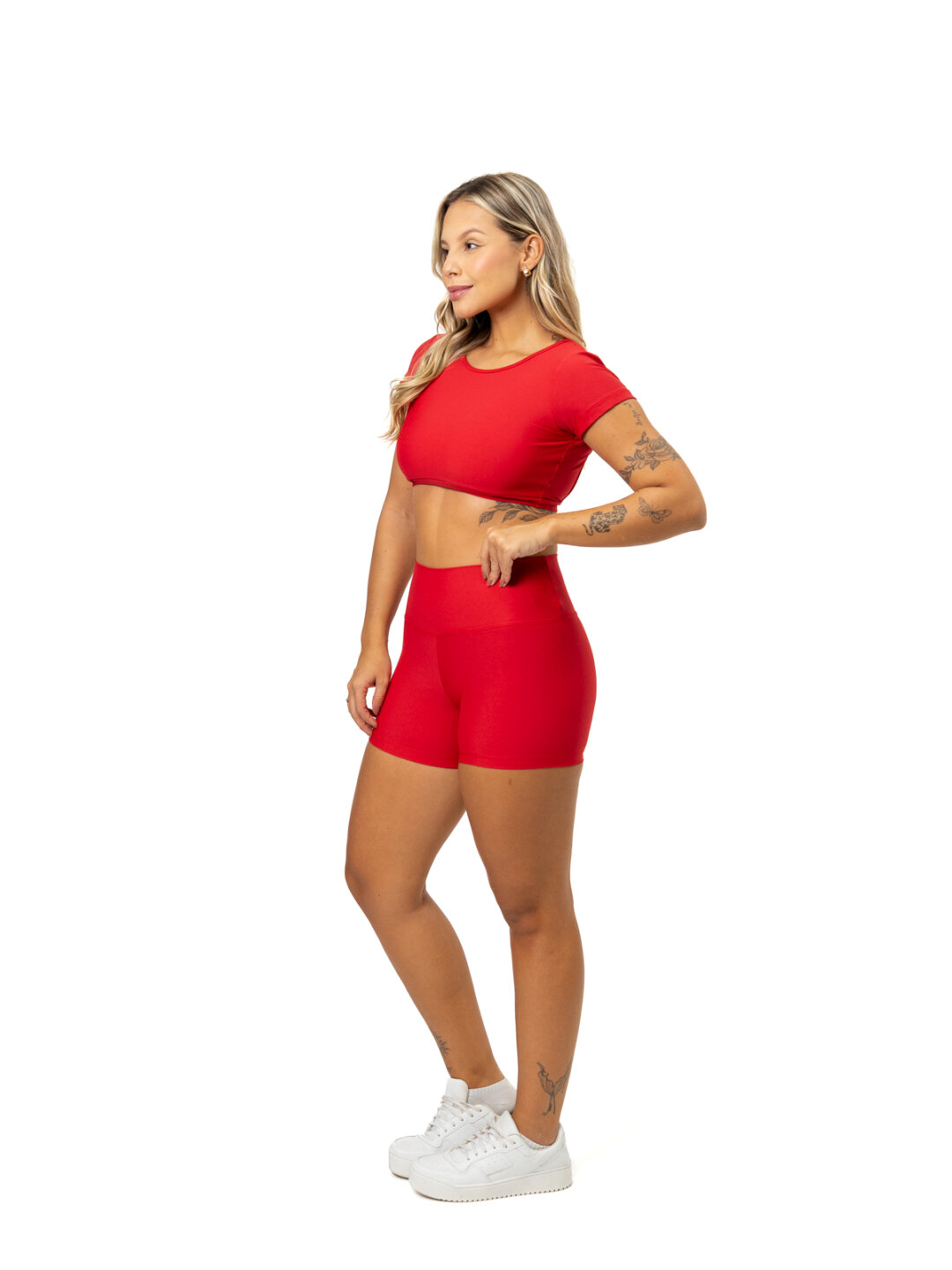 Short Básico + Top Alice - Light Vermelho - Image 3