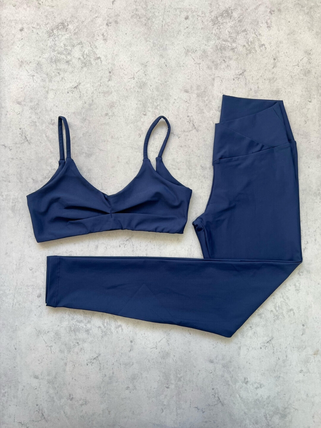 Legging Cós Cruzado + Top Lívia - Light Azul Marinho
