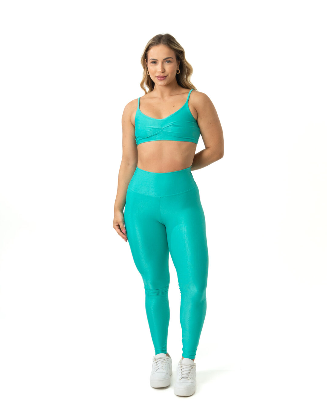 Legging Básica + Top Lívia - Compressão Verde Sereia