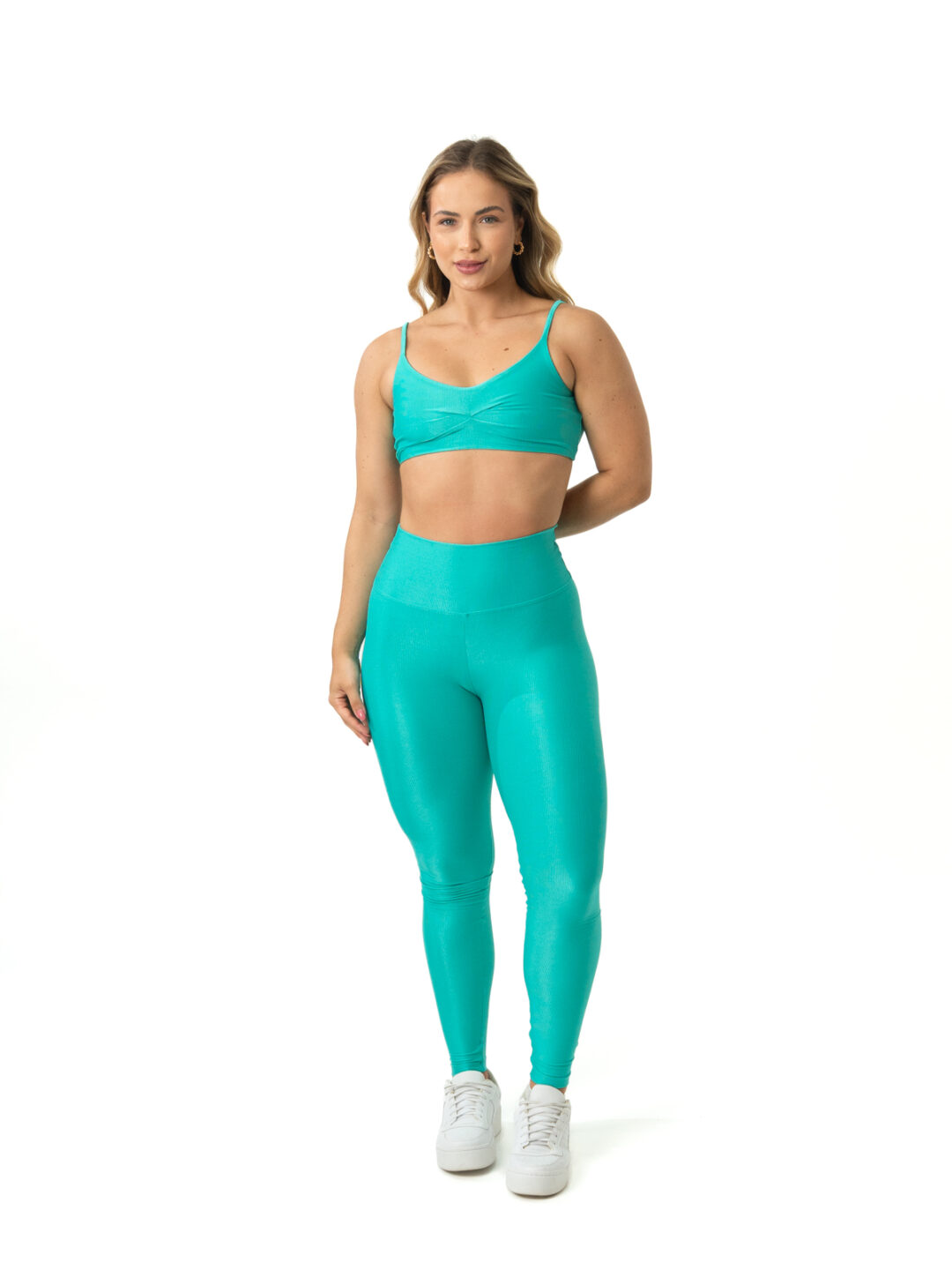 Legging Básica + Top Lívia - Compressão Verde Sereia
