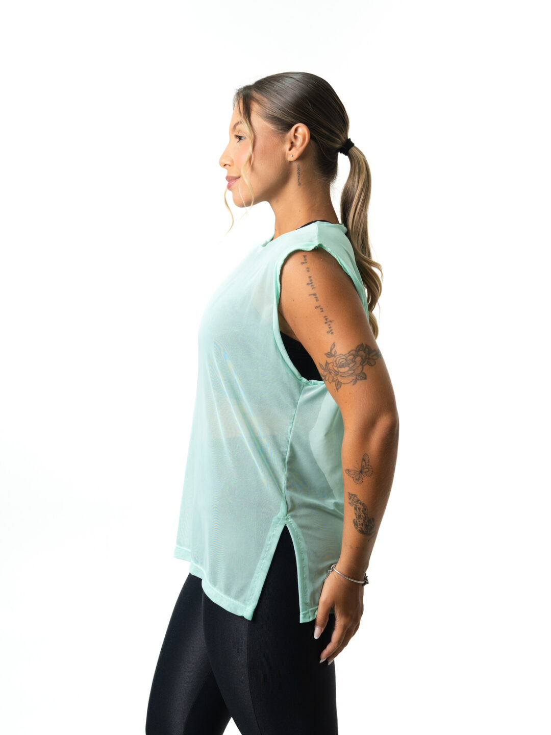 Regata Basic de Tule - Verde Água - Image 3