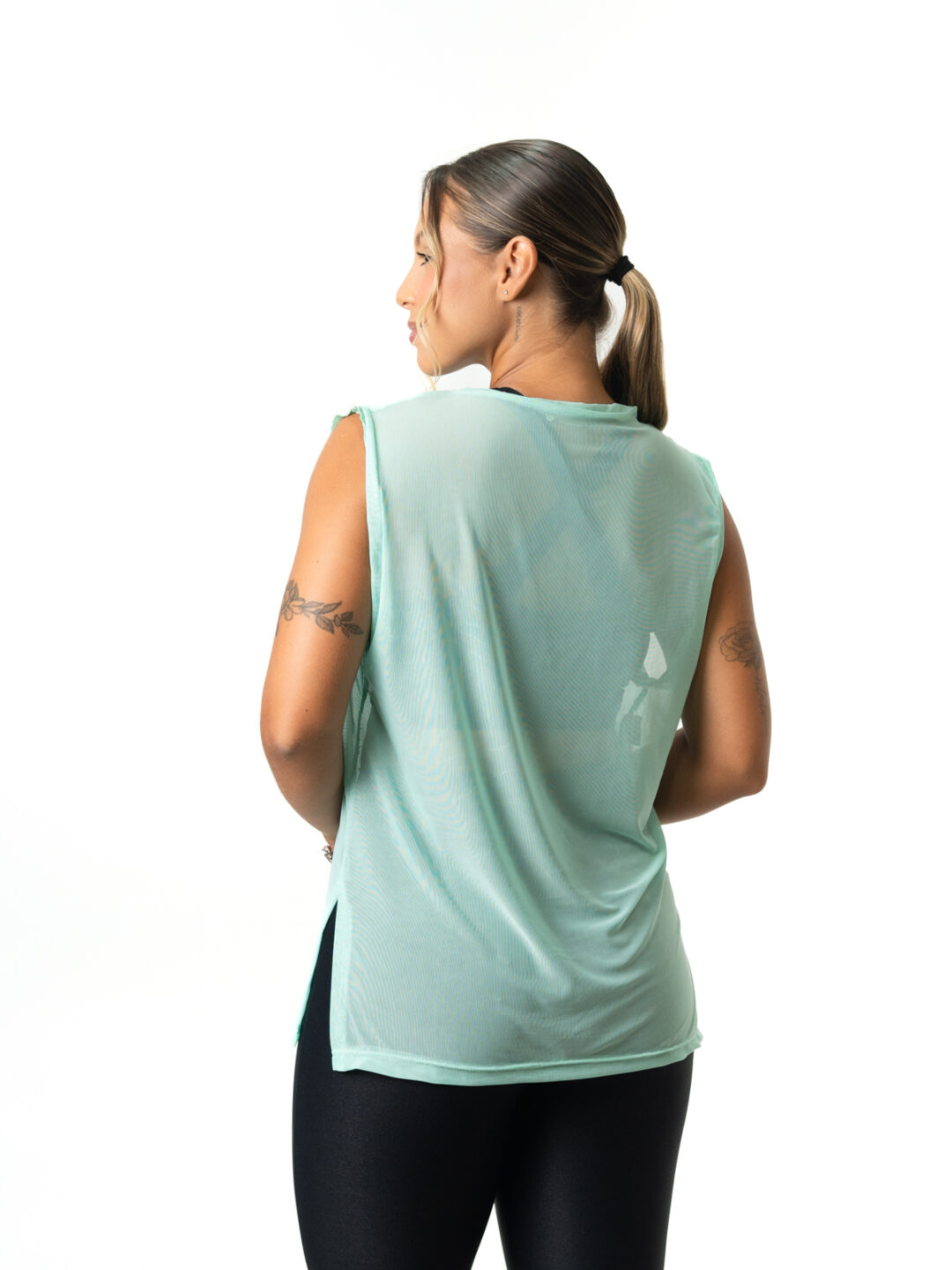 Regata Basic de Tule - Verde Água - Image 4