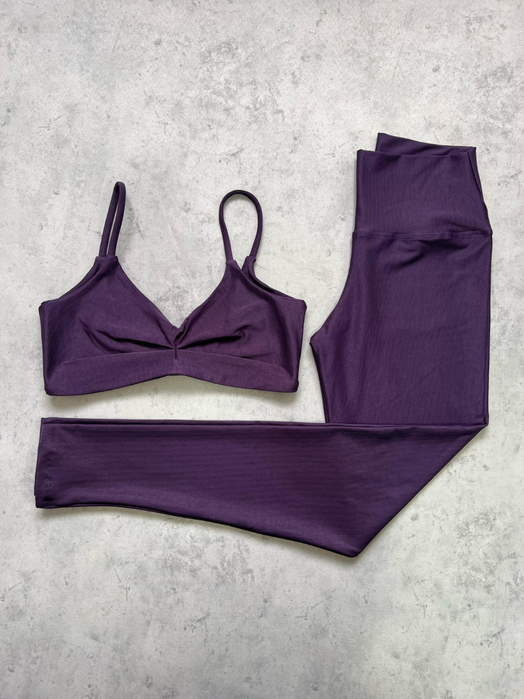 Legging Básica + Top Lívia - Compressão Dark Purple